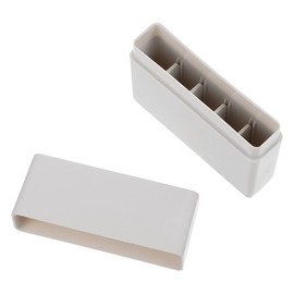 Mobestech 5 Compartment Cryovial Freezing Box Sample Tube Storage Round Edges for Easy Cleaning Lab Freezing Tube Organizer