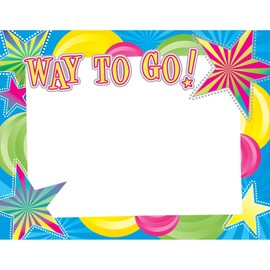 Great Papers! Way to Go! Silver Foil Certificate, 8.5" x 11", 15 Count (2012108)