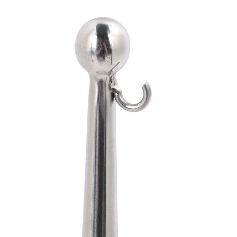 Boat Flag Pole 610mm Length Stable 316 Stainless Steel Rail