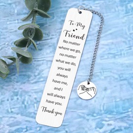 Friend Bookmark Gifts for Women Best Friend Birthday Gift for Her Friendship Gift for Friends Bestie Soul Sister Sentimental Gifts for Best Friends Bookmark Gift for Soulmate Book Lover Christmas Gift