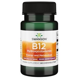 Swanson Supplemelts Vitamin B-12 1000 mcg 60 Chwbls