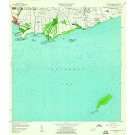YellowMaps Playa De Ponce PR topo map, 1:20000 Scale, 7.5 X 7.5 Minute, Historical, 1958, Updated 1961, 32.3 x 28 in - Paper