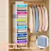 Weekly Clothes Organizer for Closet, 6-Shelf Hanging Closet Organizer with