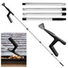 Gutter Cleaning Tools, Roof Gutter Cleaner with Extendable Telescopic Pole,