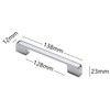 TOP-VIGOR Kitchen Cabinet Door Handle Polished Drawer Pull Handle T