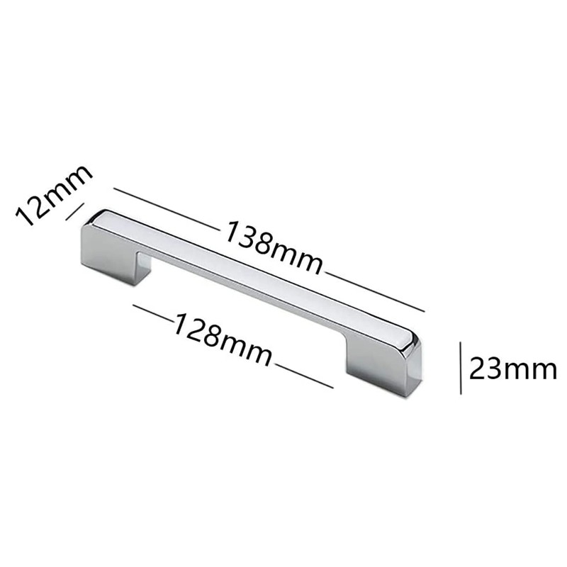 TOP-VIGOR Kitchen Cabinet Door Handle Polished Drawer Pull Handle T
