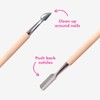 Olive & June Cuticle Pusher for Pedicures | Dual-Ended Stainless