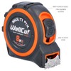 WellCut Retractable Tape Measure, with Metric & Imperial Dimensions, Rubberised