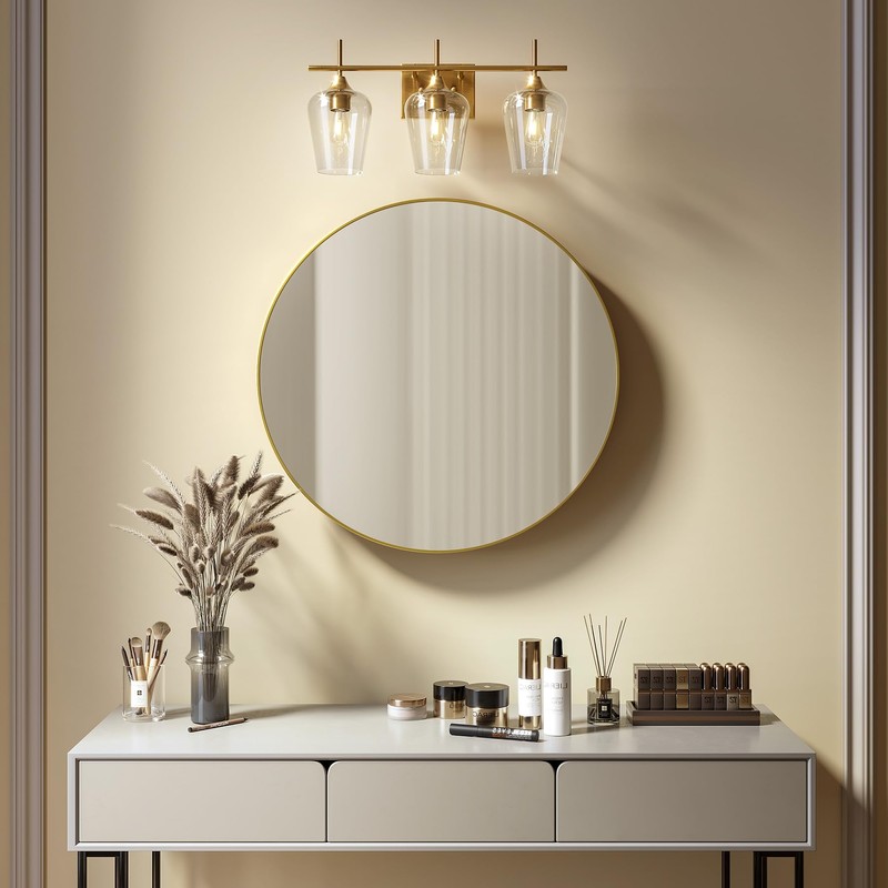 VONLUCE Bathroom Vanity Light, 3 Light Bathroom Light Fixture Over