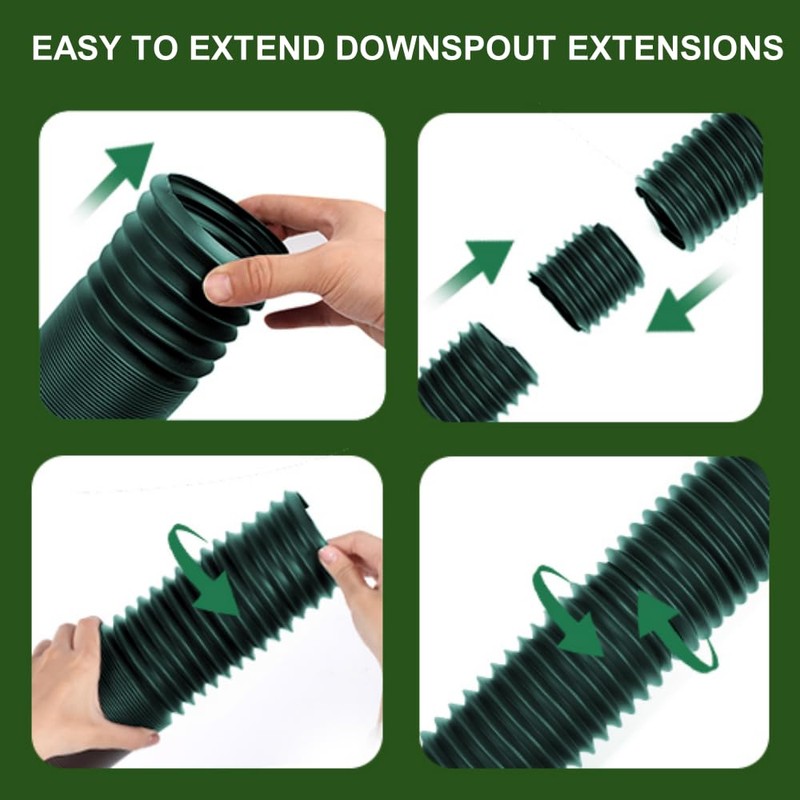 Mini Connector for Gutter Downspout Extensions, Extra Connector to Expend