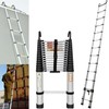 20.3FT Aluminum Telescoping Ladder with Non-Slip Feet and Stable Hook,