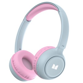 Monster Cute SK100 Kids Bluetooth Headphones, 85/94dB Safe Volume Limited, 60 Hours Playtime, Bluetooth 5.3, Over-Ear Toddler Headsets with Built-in Mic, Lightweight Wireless Headphones for Kids, Pink