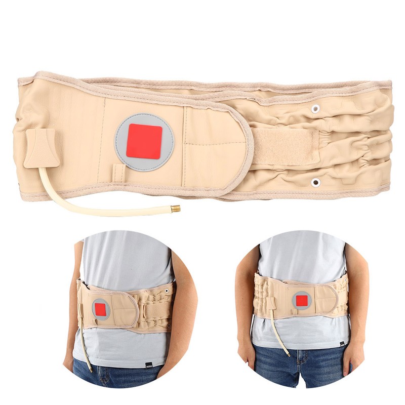 Back Decompression Waist Belt Lumbar Inflatable Traction Belt Air Waist