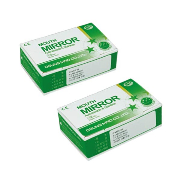 Osung Dental Simple Stem Magnifying Mirror #4, 12 pcs ox,