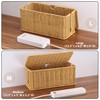 2Pack Large Cable Management Box, Handwoven Imitation Rattan Cord Organizer