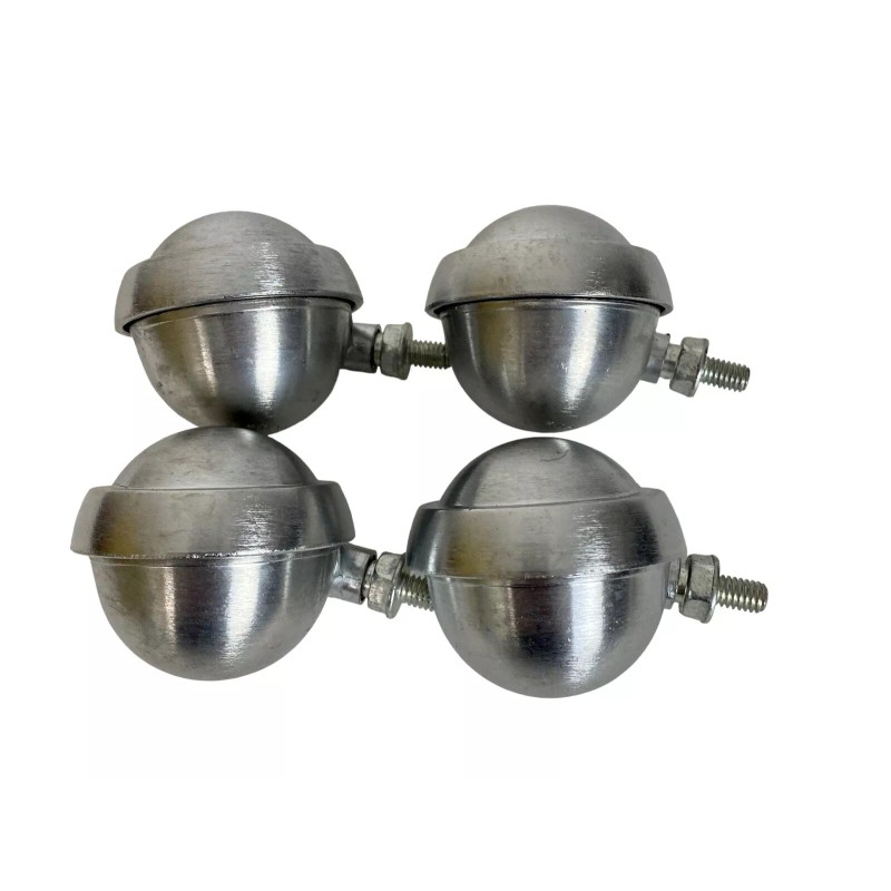 Shepherd Chrome Roller Ball Casters Wheels Set of 4