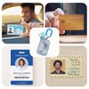 2 Pieces Creative Lucky Stars Photocard Holder Keychain Protective Sleeves