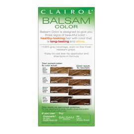 Clairol Balsam Permanent Hair Color, 54 Light Golden Brown, 1 Count