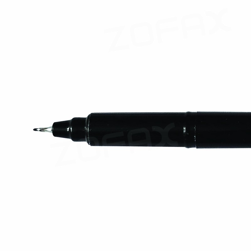 SAINO Fineliner Pens, Fine Point 0.3mm, BLACK, Pack of 10,