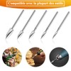 Teocpai 5 Piece Wood Carving Bits with 1/8 Inch Shank