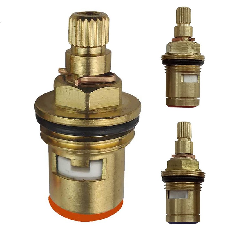 Metal Valve Tap Faucet Replacement 20 Gears 1/2" Quarter Brass