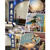 MorroMorn Lifebuoy Wall Hanging Decor - Welcome Aboard Mediterranean Style