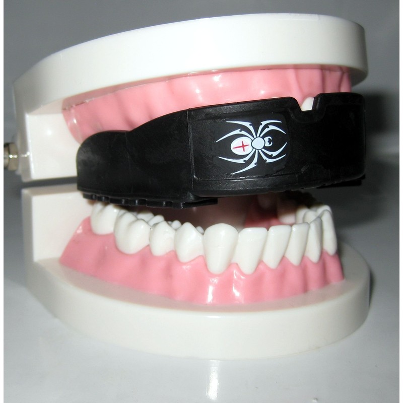 BAY Spider CE Spider Design Mouth Guard Black Children Teenagers