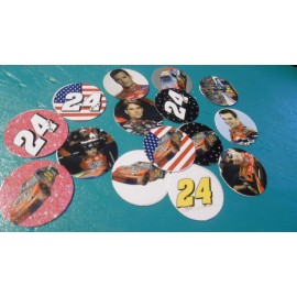 Unbranded Pre Cut One Inch Bottle Cap Images  Nascar #24 Free Ship - photo, 25 images