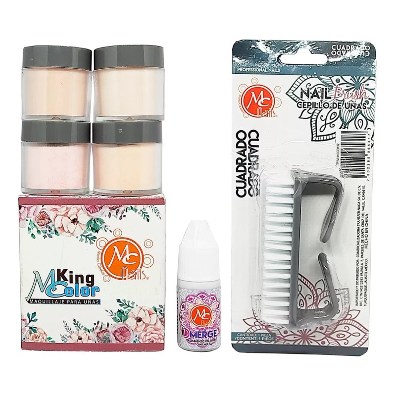 Mc Nails Mega Kit Profesional Uñas Acrílicas Especial Mc Nails