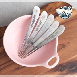 Cute Stainless Steel Fruit Fork Dessert Snack Spoon Bread Fork Teaspoon Fork Set / 귀여운 스텐 과일 포크 디저트 간식용 스푼 빵포크 티스푼포크세트