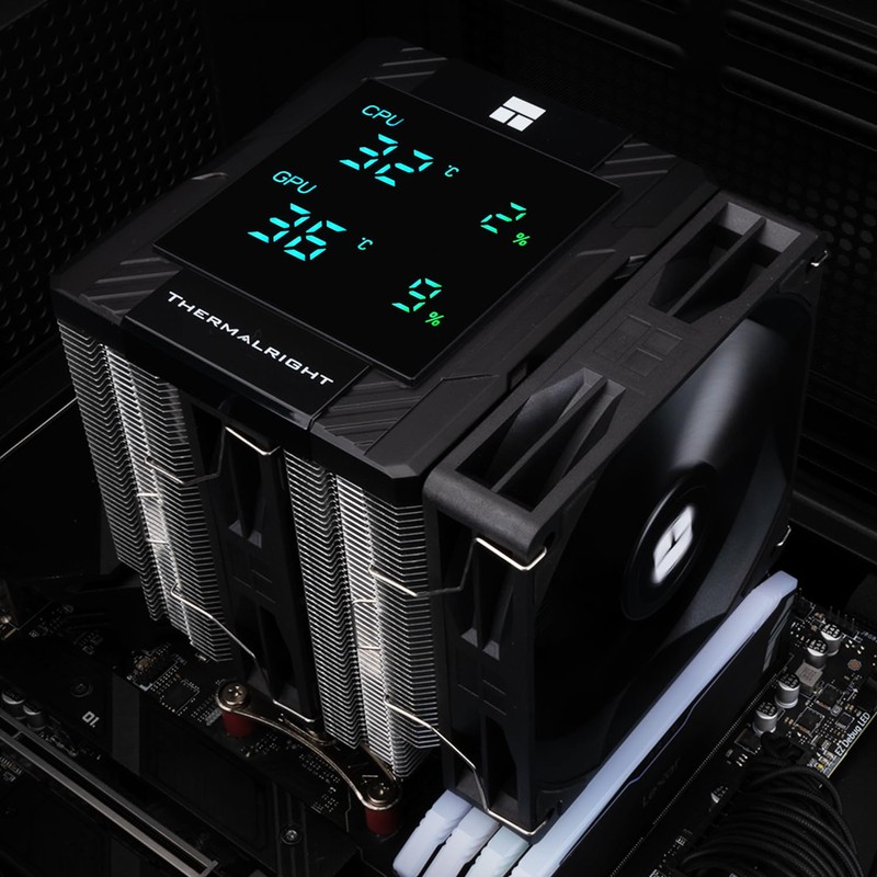 Thermalrlght Peerless Assassin 120 Digital Black CPU Cooler, Double 120mm