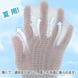 MOMSMENU Summer Mesh Baby Socks, Non-slip, Cotton, Breathable, Soft, Cute, Easy to Wear, Set of 5 Pairs, Beige, Blue, Pink, Green