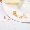 Locking Earring Backs for Studs,18k Gold Earrings Back for Studs