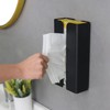Wowfill Magnetic Tissue Case, Paper Holder, Black Separation, Adjustable Width,