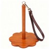 Premium Wooden Wrist Yarn Holder, Brown, Handcrafted Knitting and Crochet
