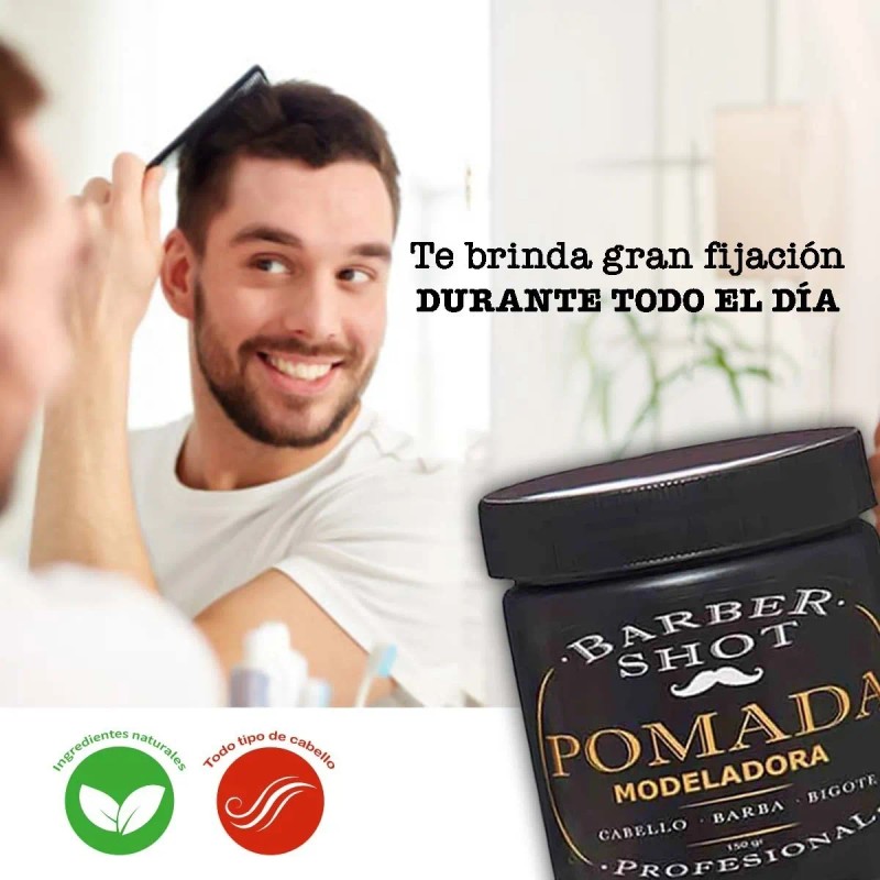 Pomada Para Cabello Barba Bigote Moldeadora Barber 150gr