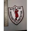 4 1/2 inch Black Cat Investigative and Protection Services Patch