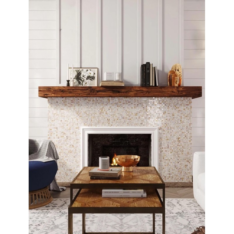 MOPTORLS Peel and Stick Mother of Pearl Shell Backsplash Tile,