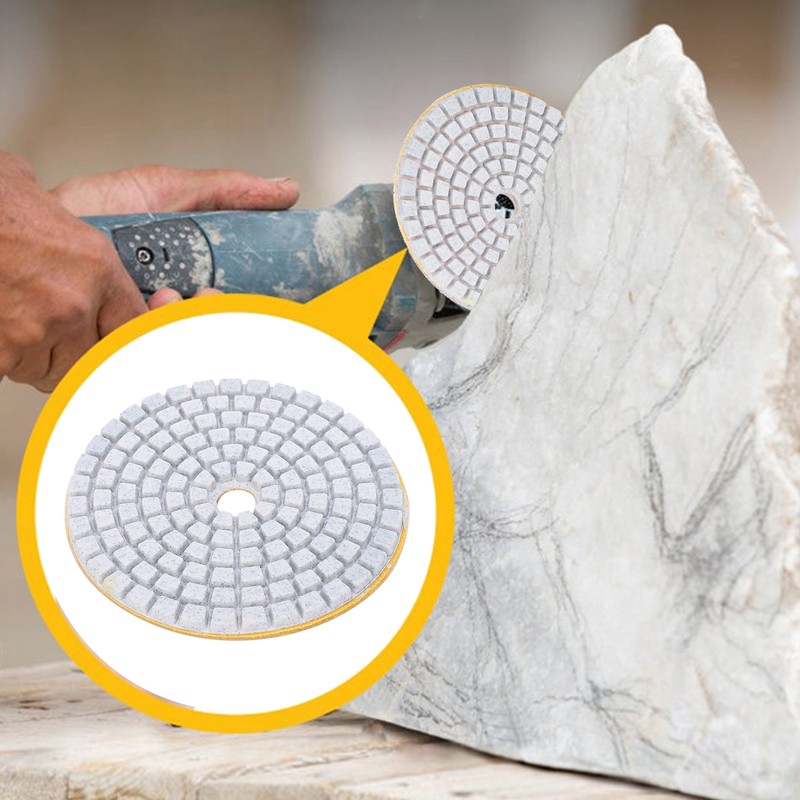 10Pcs 3in Sanding Discs Pads Buffing Polishing Diamond Marble Concrete