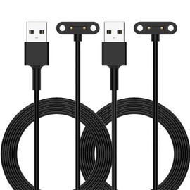 RuenTech Compatible with TickTalk 5 Smart Watch Charger, 3.3FT Replacement Charing Cable Magnetic Charger for TickTalk 5 Kids Smart Watch (Black&Black)