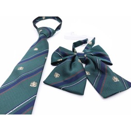 KAGAWA [2-Piece Set] School Ribbon, Necktie, Girls, Uniform Ribbon, School Uniform, Junior High School Student Ribbon, green