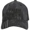 AmazingShirts Faith Over Fear Embroidered Structured Adjustable One Size Fits