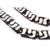 TheBeadChest Swirl Design Batik Bone Beads (Rectangular)