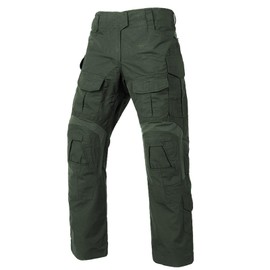 YKS JOOB G3 Tactical Combat Pants, Men's Military Ripstop Camo Army Pants for Outdoor Paintballing Hiking, 10 Pockets Green 36