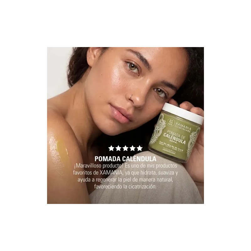 Xamania Pomada Caléndula Cicatrizante Estrias Vegana Natural (100 gr.)