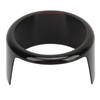 Front Grill Emblem Ring Glossy Black Exterior Badge Decoration Cover