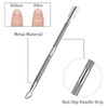 Professional Cuticle Remover Tool, Metal Cuticle Pusher and Scraper, Dual-Sided