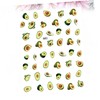 Healvian 12sheets Cherry Leaf Nail Art Stickers Fruit Nail Sticker