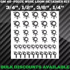 GM Replacement 1953+ Corvette C1 C2 C3 Interior Engine Harness Wire Loom Clip Clamp Retainer