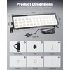 Linkable LED Shop Light(Built-in Outlet), 100W 15000LM Aluminum Plug in